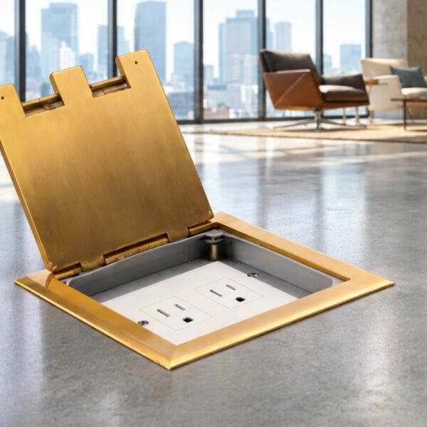 Metal Floor Box- Brass Floor Box